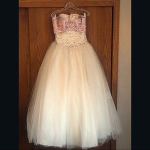 Prom or  quinceanera dress - intricate beading.